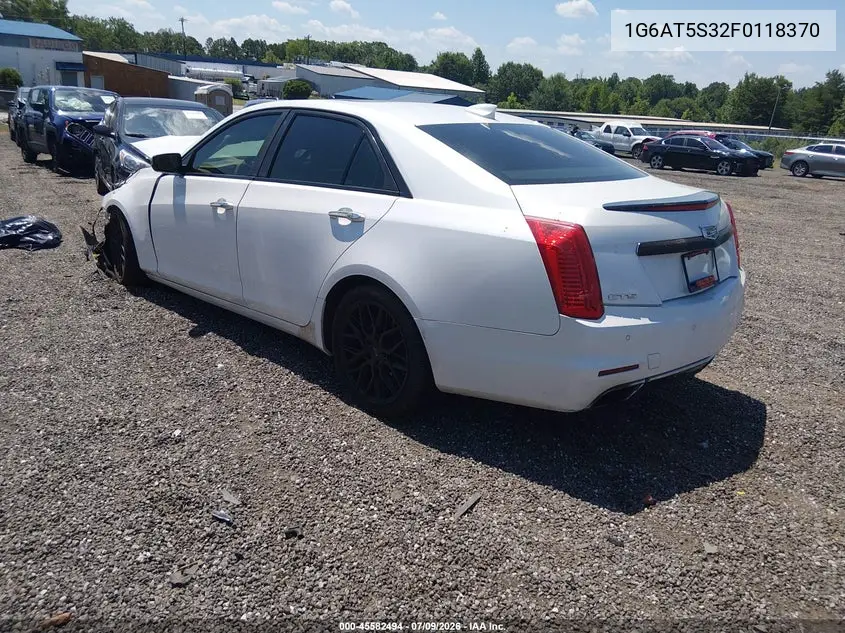 2015 Cadillac Cts Premium VIN: 1G6AT5S32F0118370 Lot: 45582494