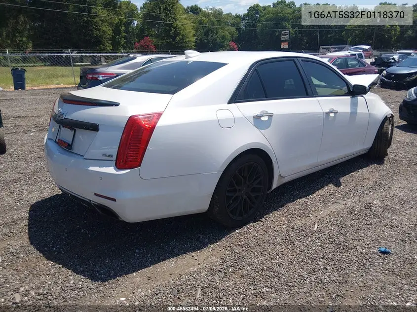 2015 Cadillac Cts Premium VIN: 1G6AT5S32F0118370 Lot: 45582494