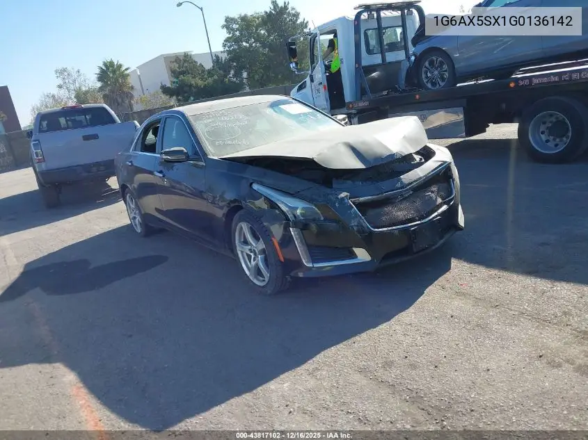 1G6AX5SX1G0136142 2016 Cadillac Cts Luxury Collection
