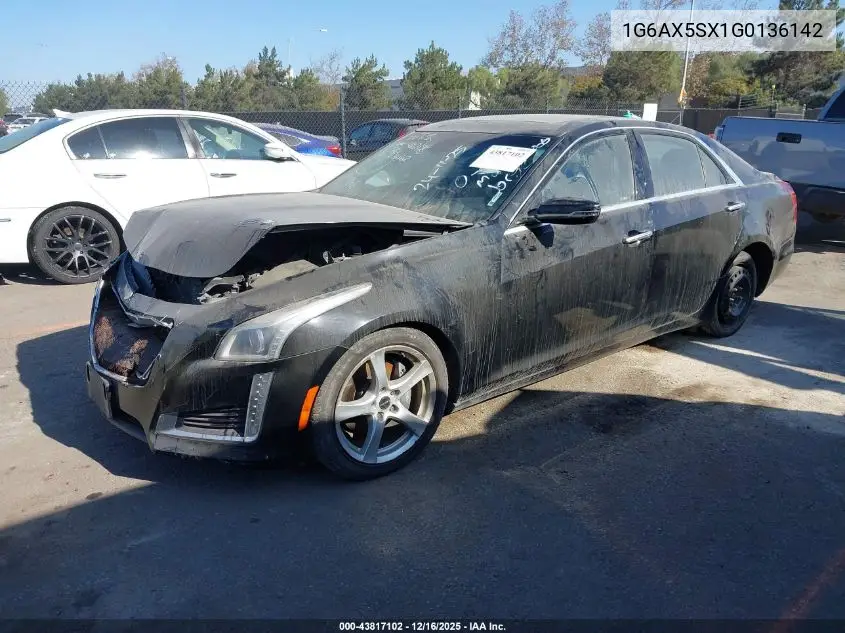 1G6AX5SX1G0136142 2016 Cadillac Cts Luxury Collection