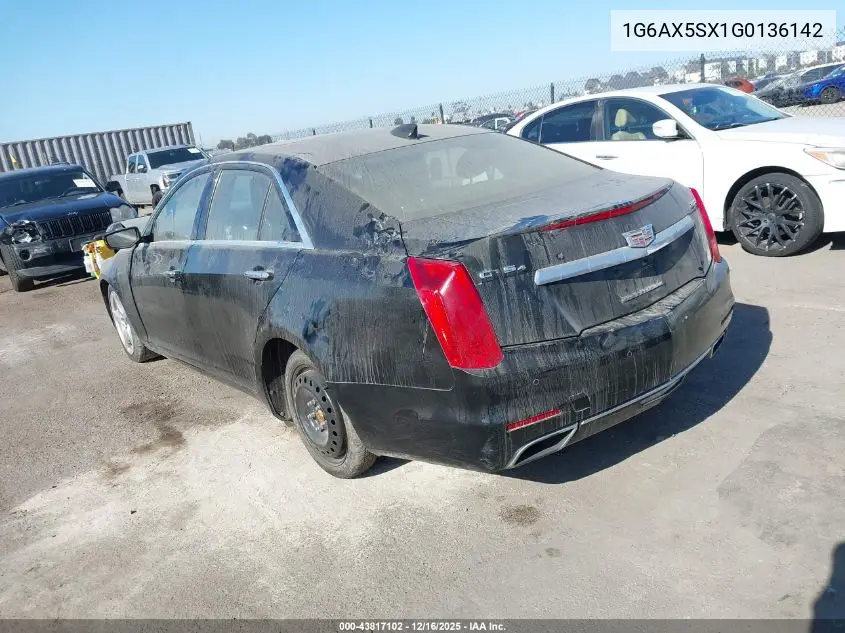 1G6AX5SX1G0136142 2016 Cadillac Cts Luxury Collection