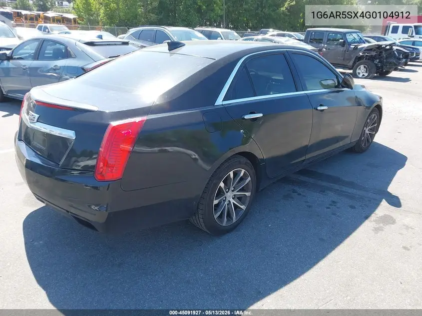 2016 Cadillac Cts Luxury Collection VIN: 1G6AR5SX4G0104912 Lot: 45091927
