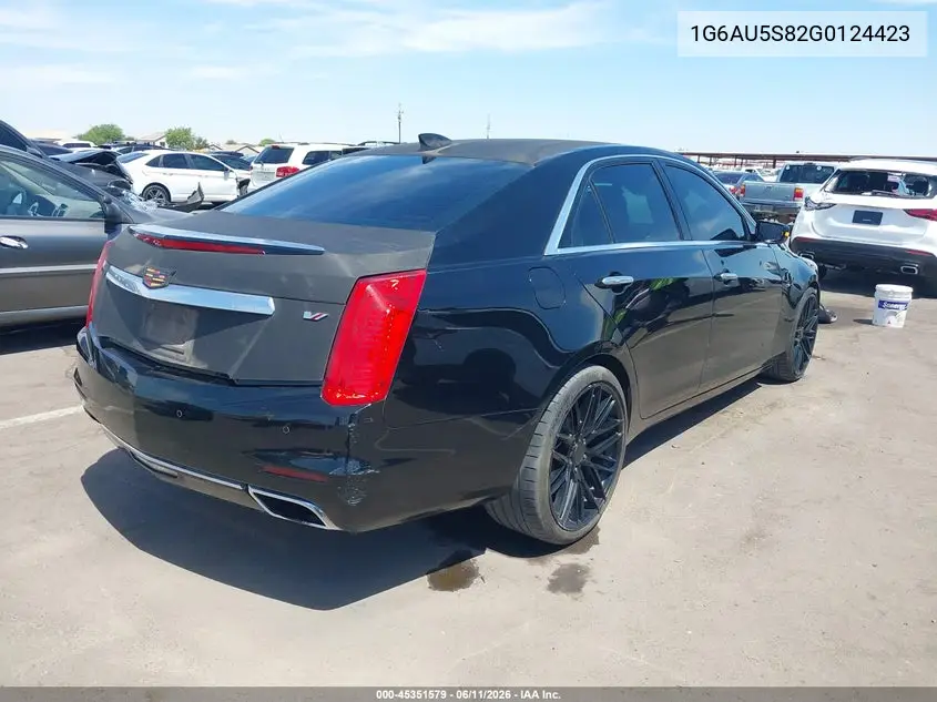 2016 Cadillac Cts V-Sport VIN: 1G6AU5S82G0124423 Lot: 45351579