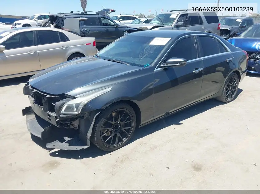 2016 Cadillac Cts Luxury Collection VIN: 1G6AX5SX5G0103239 Lot: 45553052