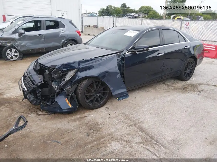 2016 Cadillac Cts Luxury Collection VIN: 1G6AX5SX5G0196196 Lot: 45587879