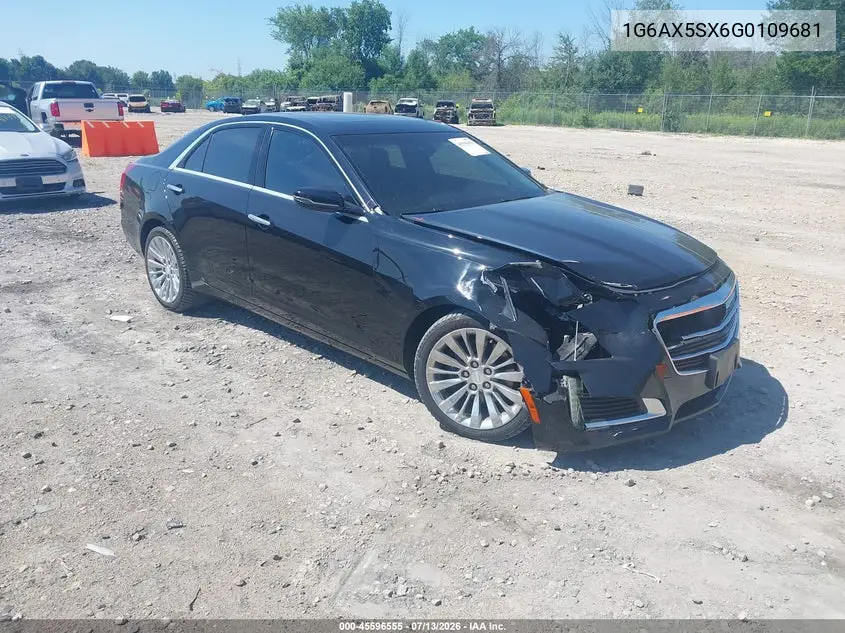 2016 Cadillac Cts Luxury Collection VIN: 1G6AX5SX6G0109681 Lot: 45596555