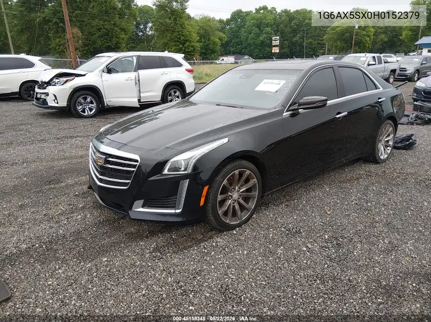 2017 Cadillac Cts Luxury VIN: 1G6AX5SX0H0152379 Lot: 45159348