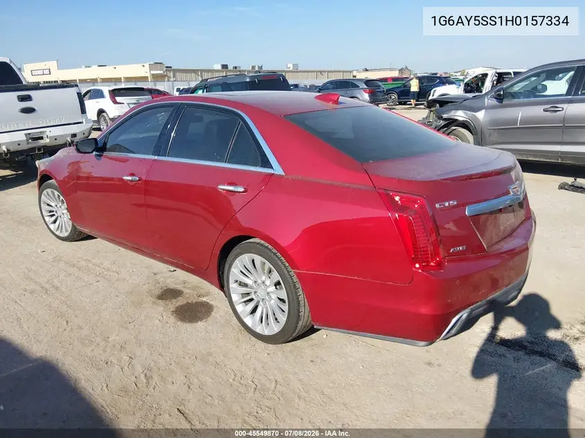 2017 Cadillac Cts Premium Luxury VIN: 1G6AY5SS1H0157334 Lot: 45549870