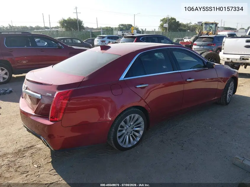 2017 Cadillac Cts Premium Luxury VIN: 1G6AY5SS1H0157334 Lot: 45549870