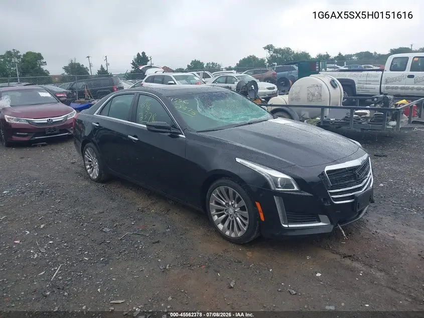 2017 Cadillac Cts Luxury VIN: 1G6AX5SX5H0151616 Lot: 45562378