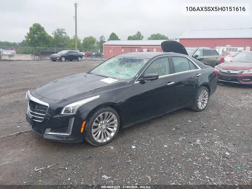 2017 Cadillac Cts Luxury VIN: 1G6AX5SX5H0151616 Lot: 45562378