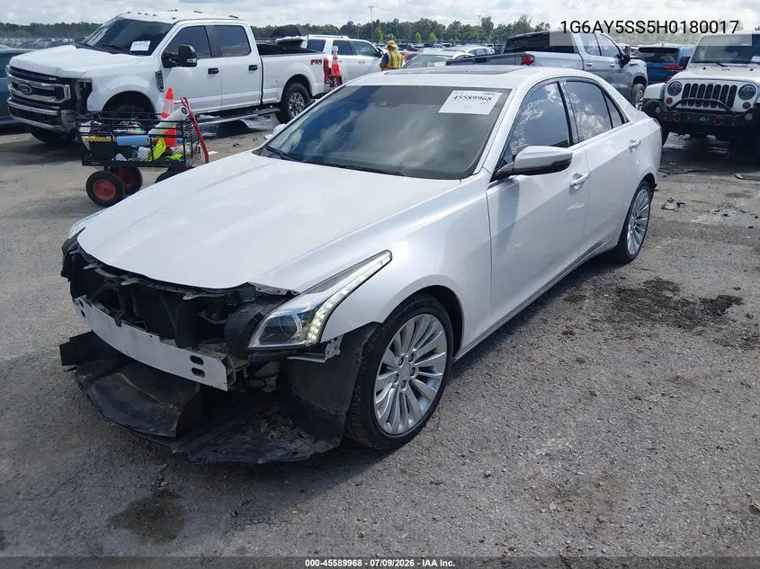 2017 Cadillac Cts Premium Luxury VIN: 1G6AY5SS5H0180017 Lot: 45589968