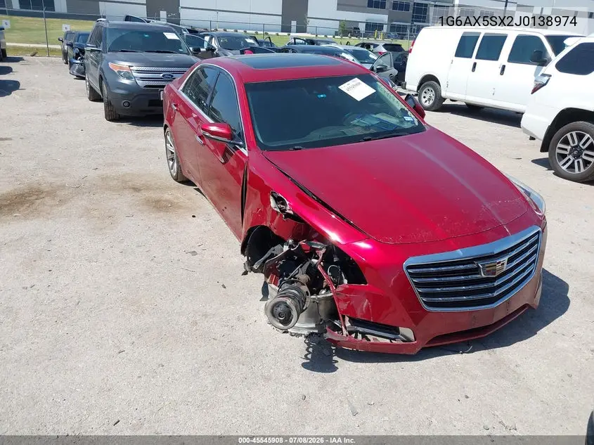 2018 Cadillac Cts Luxury VIN: 1G6AX5SX2J0138974 Lot: 45545908