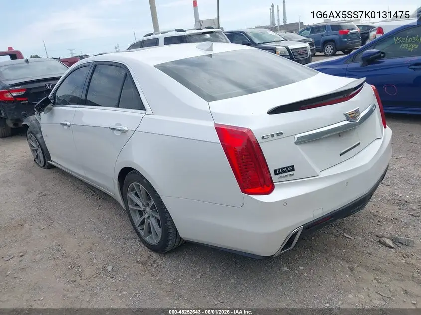 2019 Cadillac Cts Luxury VIN: 1G6AX5SS7K0131475 Lot: 45252643