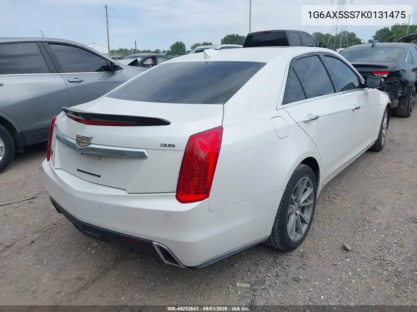 2019 Cadillac Cts Luxury VIN: 1G6AX5SS7K0131475 Lot: 45252643