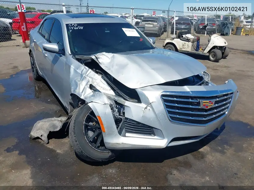 2019 Cadillac Cts Standard VIN: 1G6AW5SX6K0102421 Lot: 45343465
