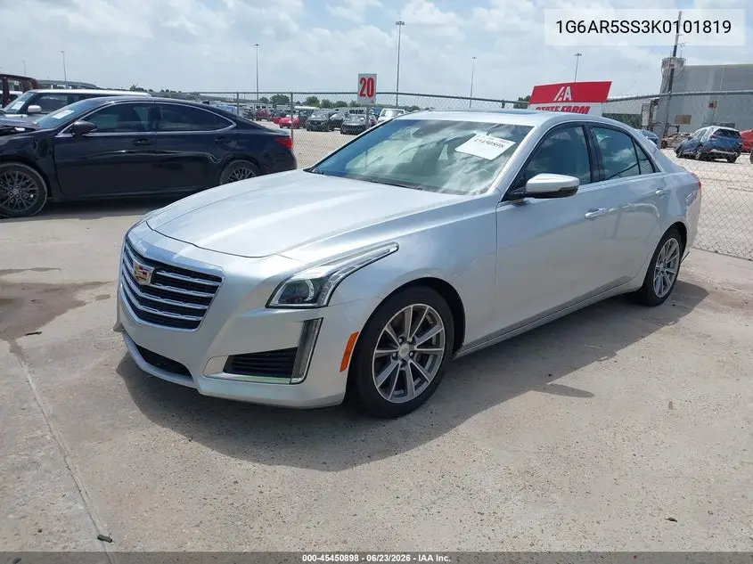 2019 Cadillac Cts Luxury VIN: 1G6AR5SS3K0101819 Lot: 45450898