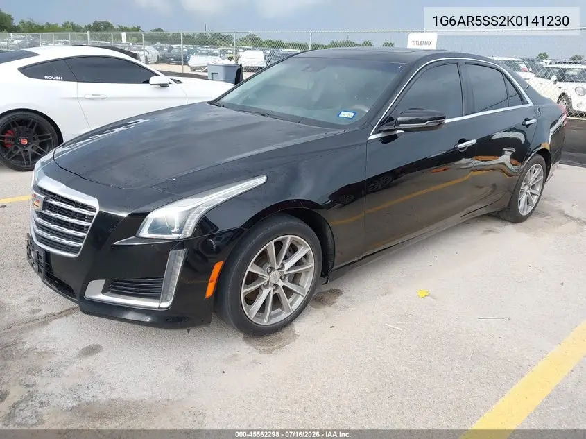 2019 Cadillac Cts Luxury VIN: 1G6AR5SS2K0141230 Lot: 45562298