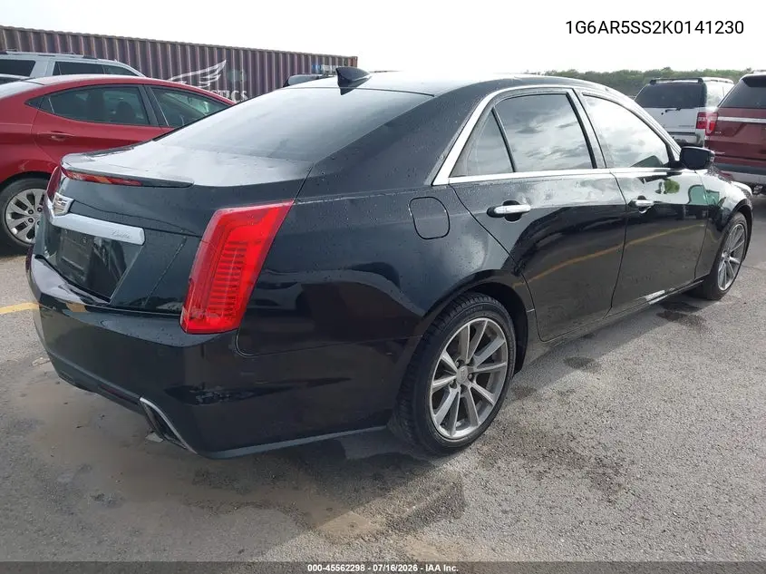 2019 Cadillac Cts Luxury VIN: 1G6AR5SS2K0141230 Lot: 45562298