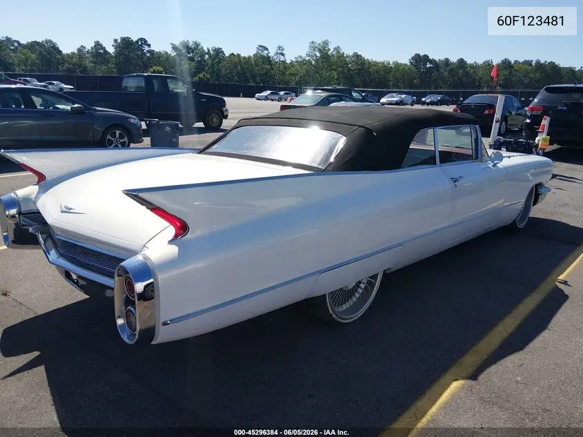 1960 Cadillac Deville VIN: 60F123481 Lot: 45296384