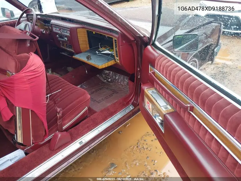 1983 Cadillac Deville VIN: 1G6AD478XD9188736 Lot: 42949223