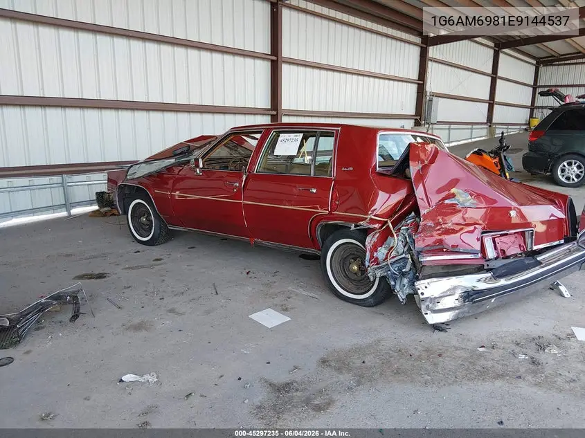 1984 Cadillac Deville VIN: 1G6AM6981E9144537 Lot: 45297235