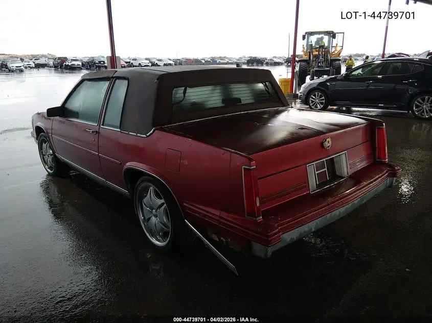 1988 Cadillac Deville VIN: 1G6CD1152J4265730 Lot: 44739701