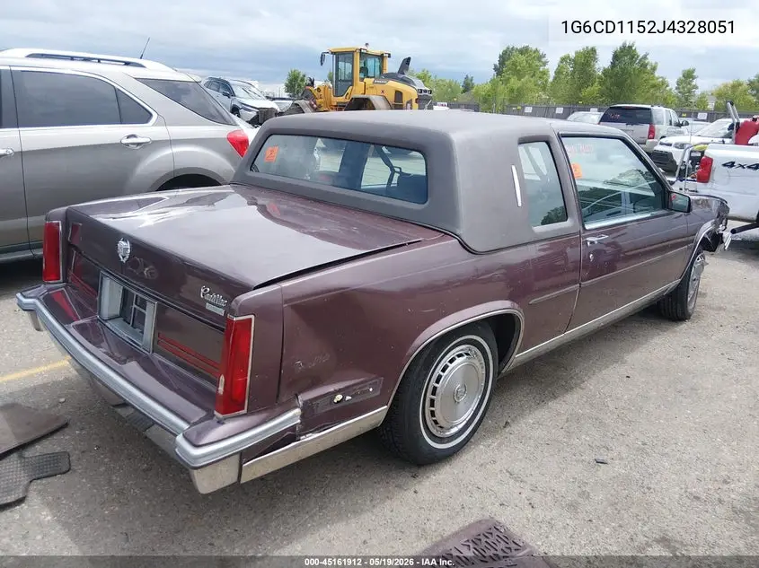 1988 Cadillac Deville VIN: 1G6CD1152J4328051 Lot: 45161912