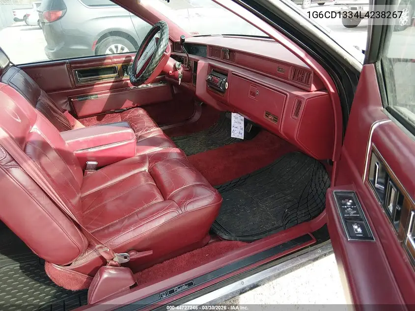 1990 Cadillac Deville VIN: 1G6CD1334L4238267 Lot: 44727246