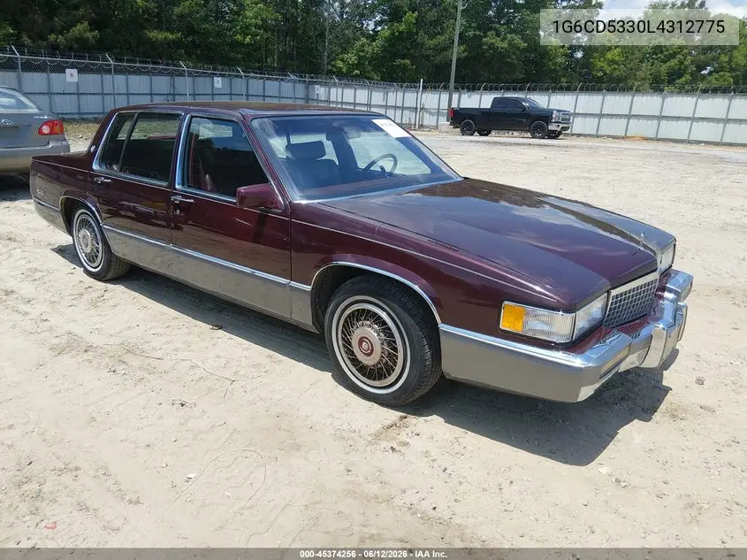 1990 Cadillac Deville VIN: 1G6CD5330L4312775 Lot: 45374256