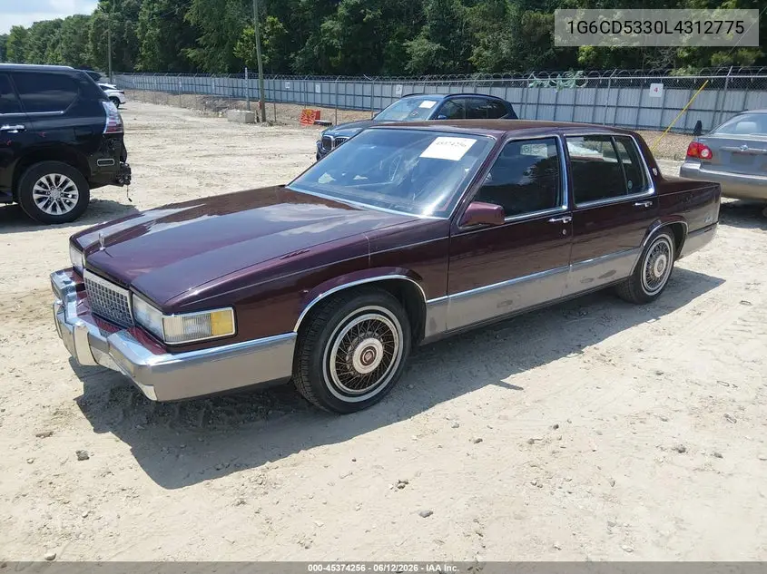 1990 Cadillac Deville VIN: 1G6CD5330L4312775 Lot: 45374256