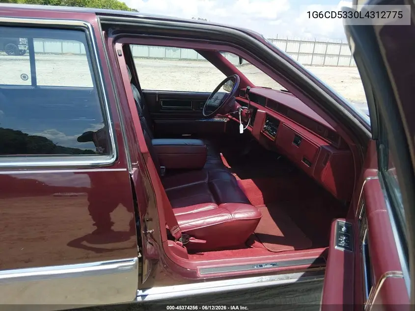 1990 Cadillac Deville VIN: 1G6CD5330L4312775 Lot: 45374256