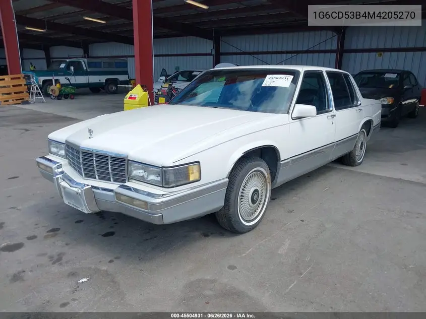 1991 Cadillac Deville VIN: 1G6CD53B4M4205270 Lot: 45504931