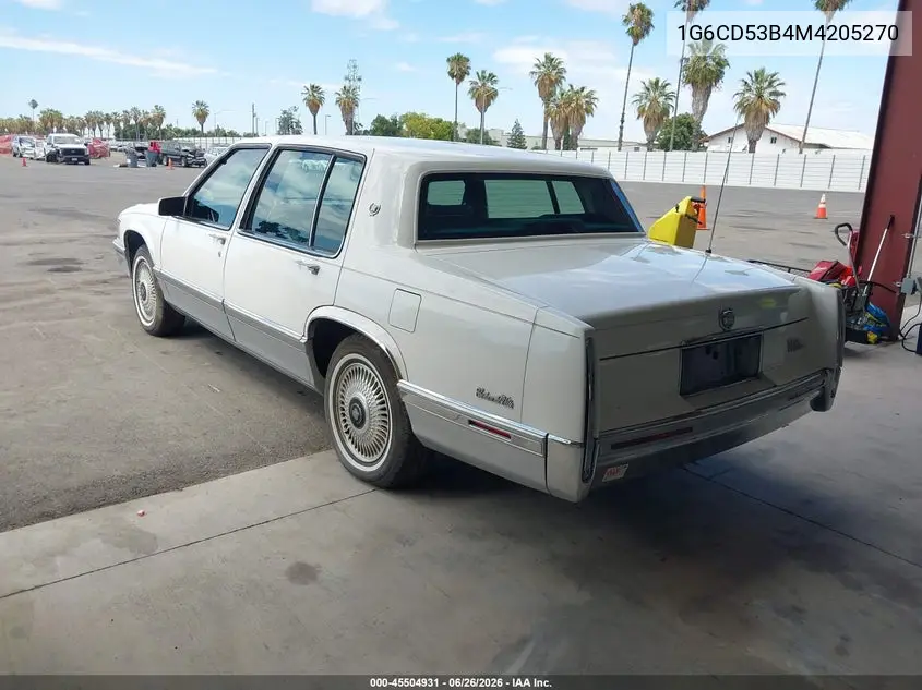 1991 Cadillac Deville VIN: 1G6CD53B4M4205270 Lot: 45504931