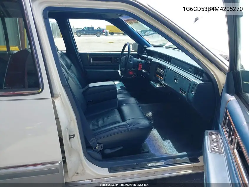 1991 Cadillac Deville VIN: 1G6CD53B4M4205270 Lot: 45504931