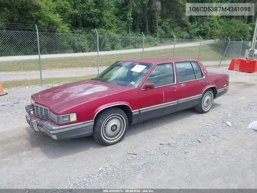 1991 Cadillac Deville VIN: 1G6CD53B7M4341098 Lot: 45520073