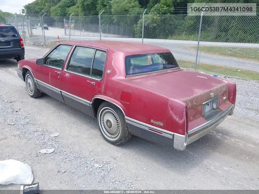 1991 Cadillac Deville VIN: 1G6CD53B7M4341098 Lot: 45520073