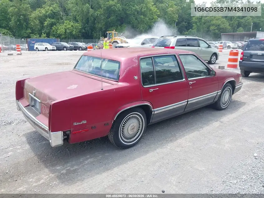 1991 Cadillac Deville VIN: 1G6CD53B7M4341098 Lot: 45520073