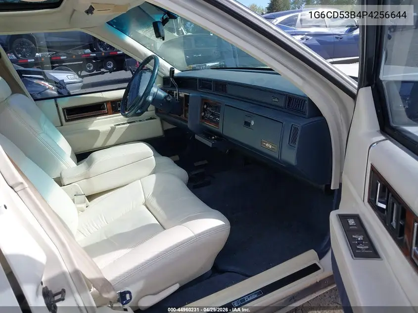 1993 Cadillac Deville VIN: 1G6CD53B4P4256644 Lot: 44960231