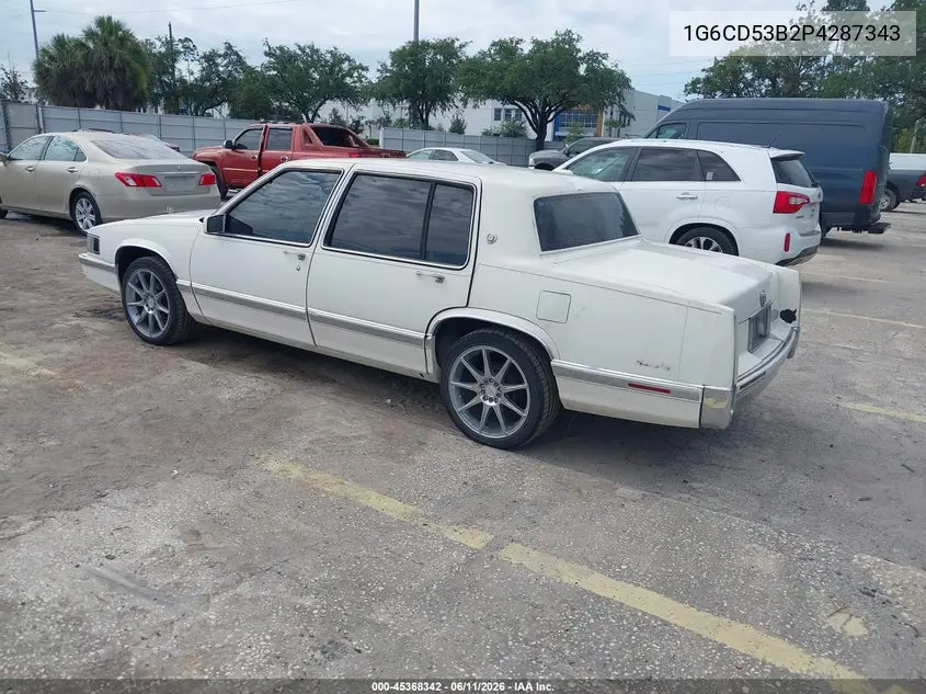 1993 Cadillac Deville VIN: 1G6CD53B2P4287343 Lot: 45368342