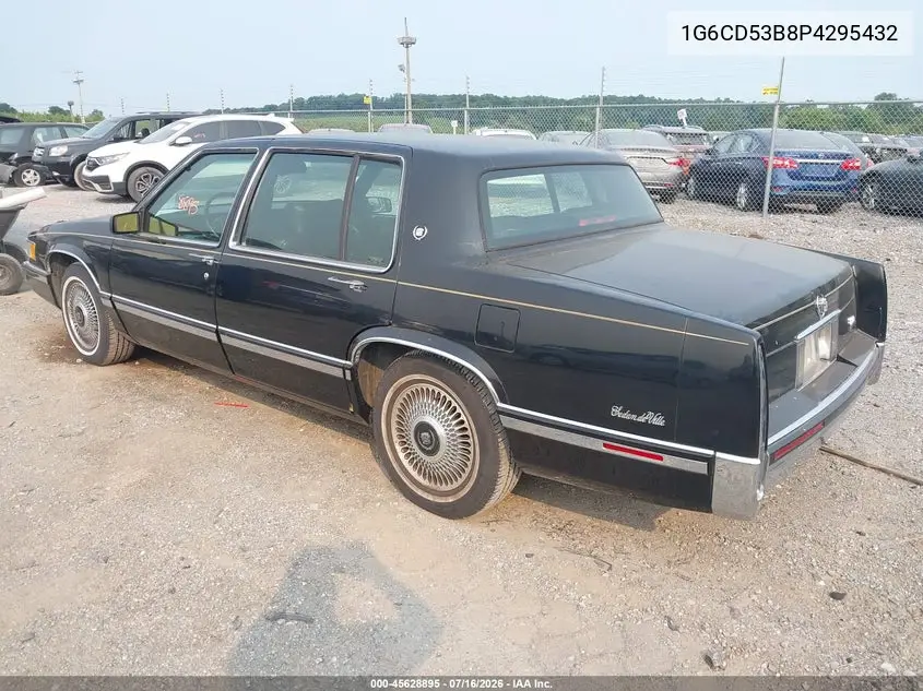 1993 Cadillac Deville VIN: 1G6CD53B8P4295432 Lot: 45628895