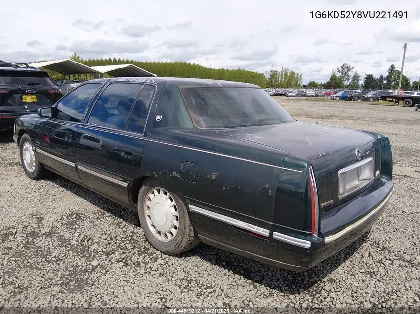 1997 Cadillac Deville Standard VIN: 1G6KD52Y8VU221491 Lot: 44919212