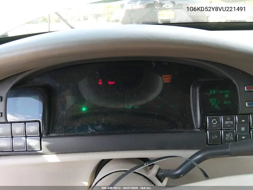 1997 Cadillac Deville Standard VIN: 1G6KD52Y8VU221491 Lot: 44919212