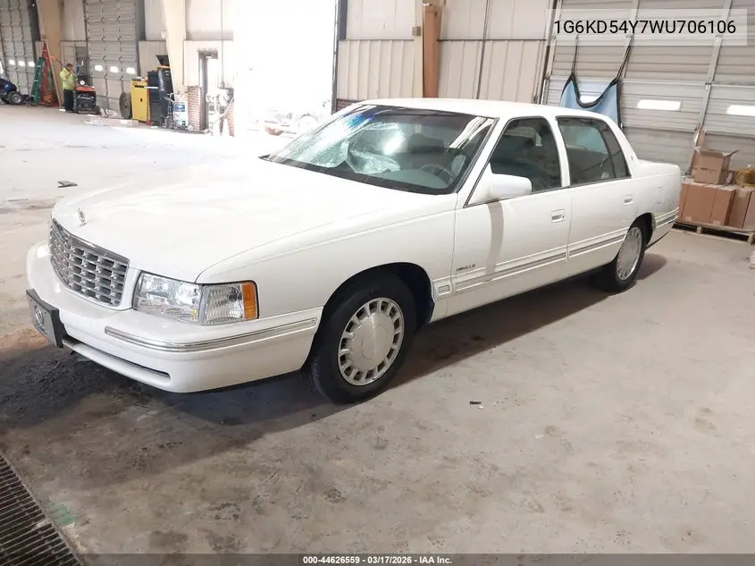 1998 Cadillac Deville Standard VIN: 1G6KD54Y7WU706106 Lot: 44626559