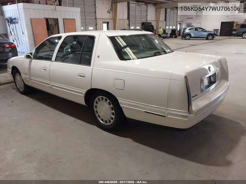 1998 Cadillac Deville Standard VIN: 1G6KD54Y7WU706106 Lot: 44626559
