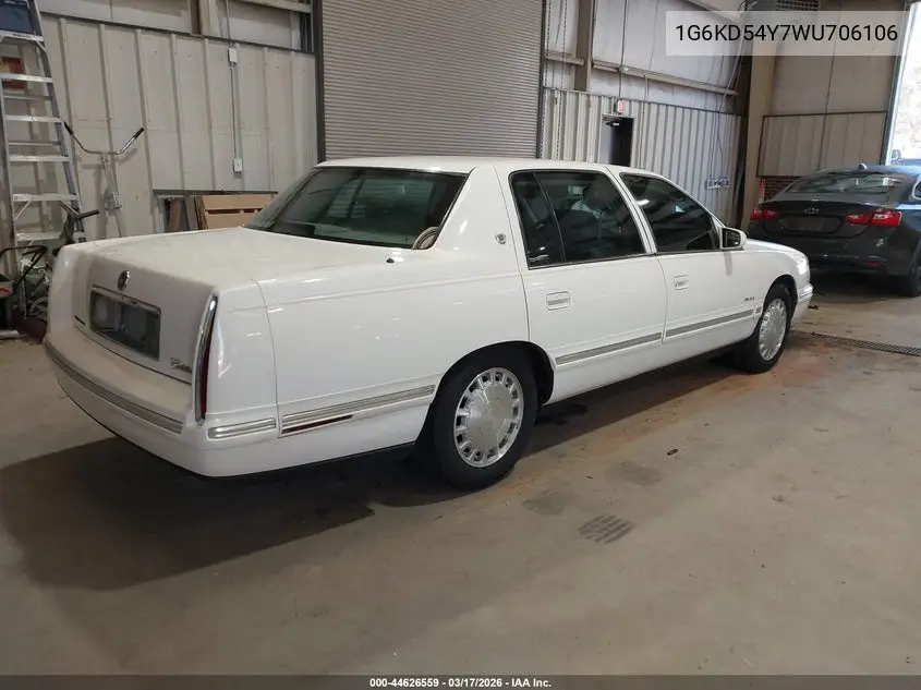 1998 Cadillac Deville Standard VIN: 1G6KD54Y7WU706106 Lot: 44626559