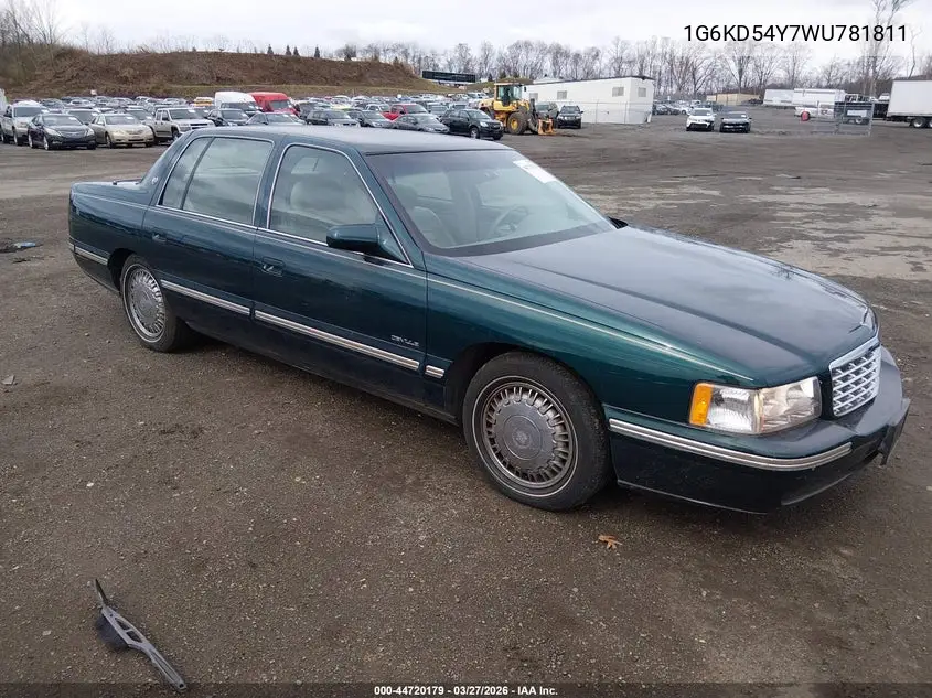 1998 Cadillac Deville Standard VIN: 1G6KD54Y7WU781811 Lot: 44720179