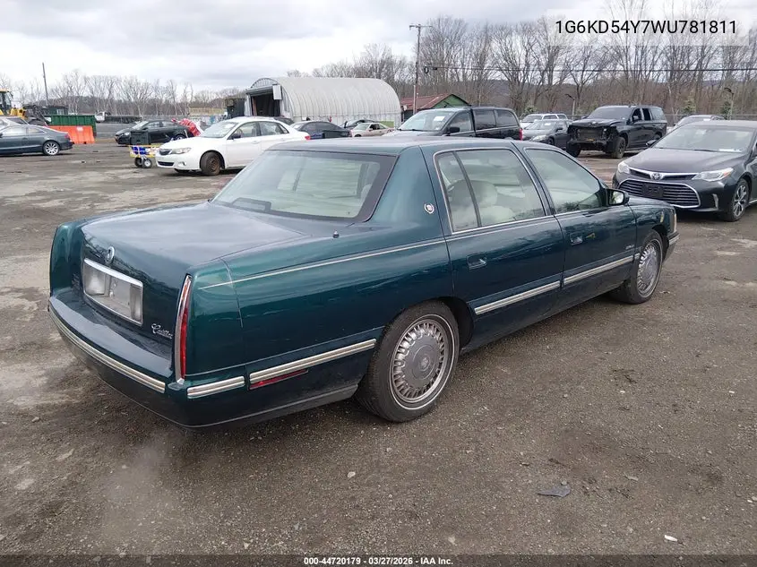 1998 Cadillac Deville Standard VIN: 1G6KD54Y7WU781811 Lot: 44720179