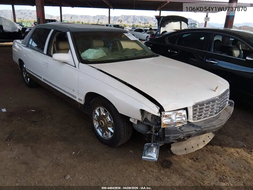 1998 Cadillac Deville Standard VIN: 1G6KD54Y1WU737870 Lot: 44842938