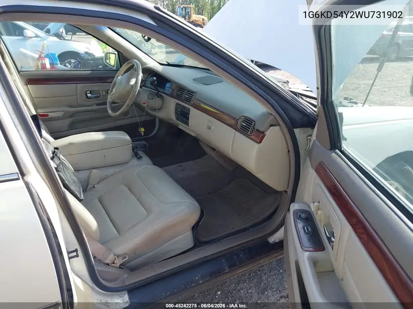 1998 Cadillac Deville Standard VIN: 1G6KD54Y2WU731902 Lot: 45242275